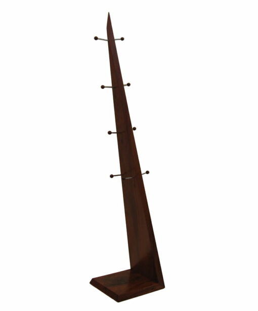 Freestanding Timber Hat Coat Rack Back