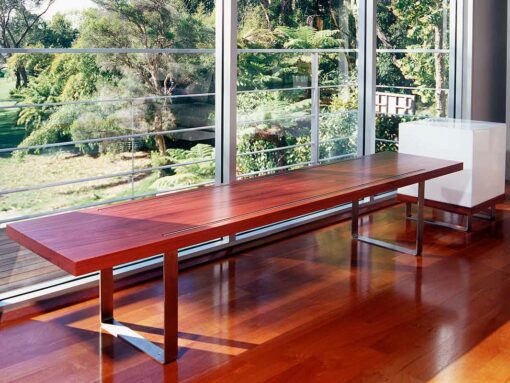 Reef Jarrah Timber Low Bench