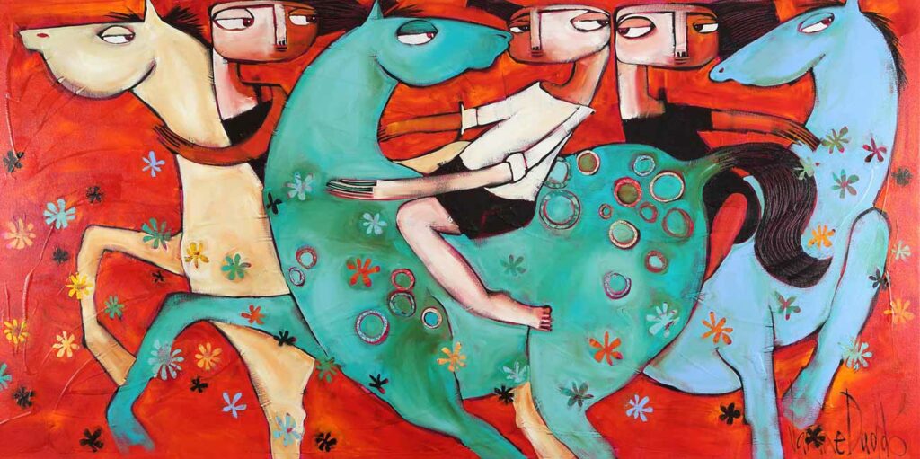 Janine Daddo Gallop Painting