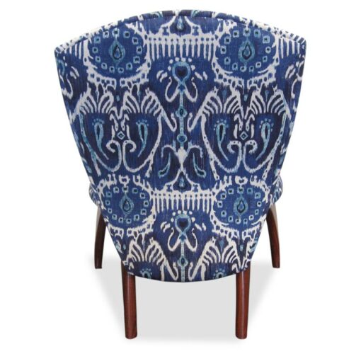 Cray Jarrah Lounge Chair Ikat Back View