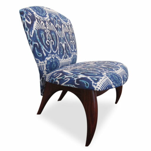 Cray Jarrah Lounge Chair Ikat Side View