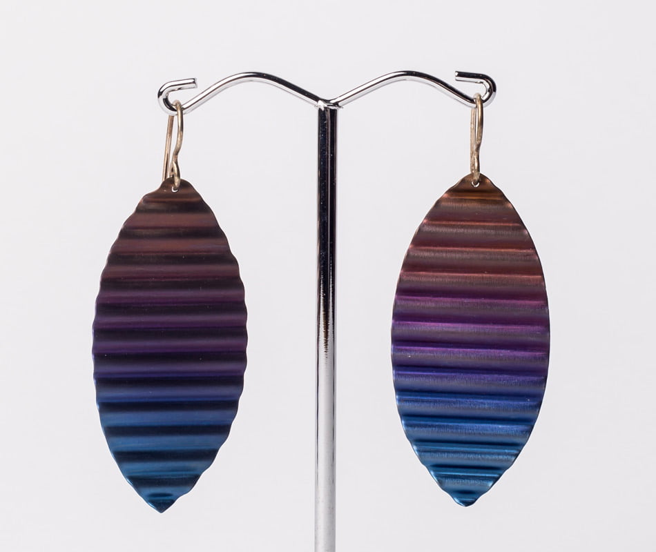 amelia-adams-corragated-eclipse-earings Amilia Adams - Corrugated Ellipse Earings