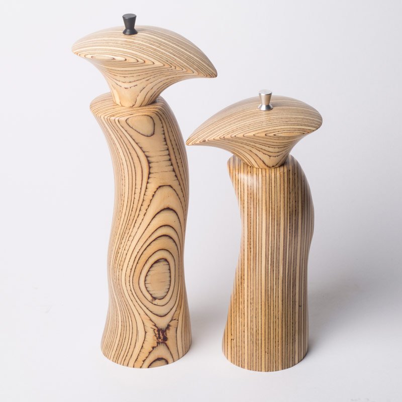 chris-reid-laminated-hoop-pine-salt-and-pepper-grinders Chris Reid - Hoop Pine S&P