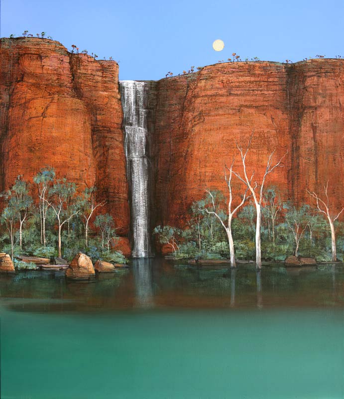 Iwin04 Ingrid Windram Wet Season Waterfall 120x140cm 18000