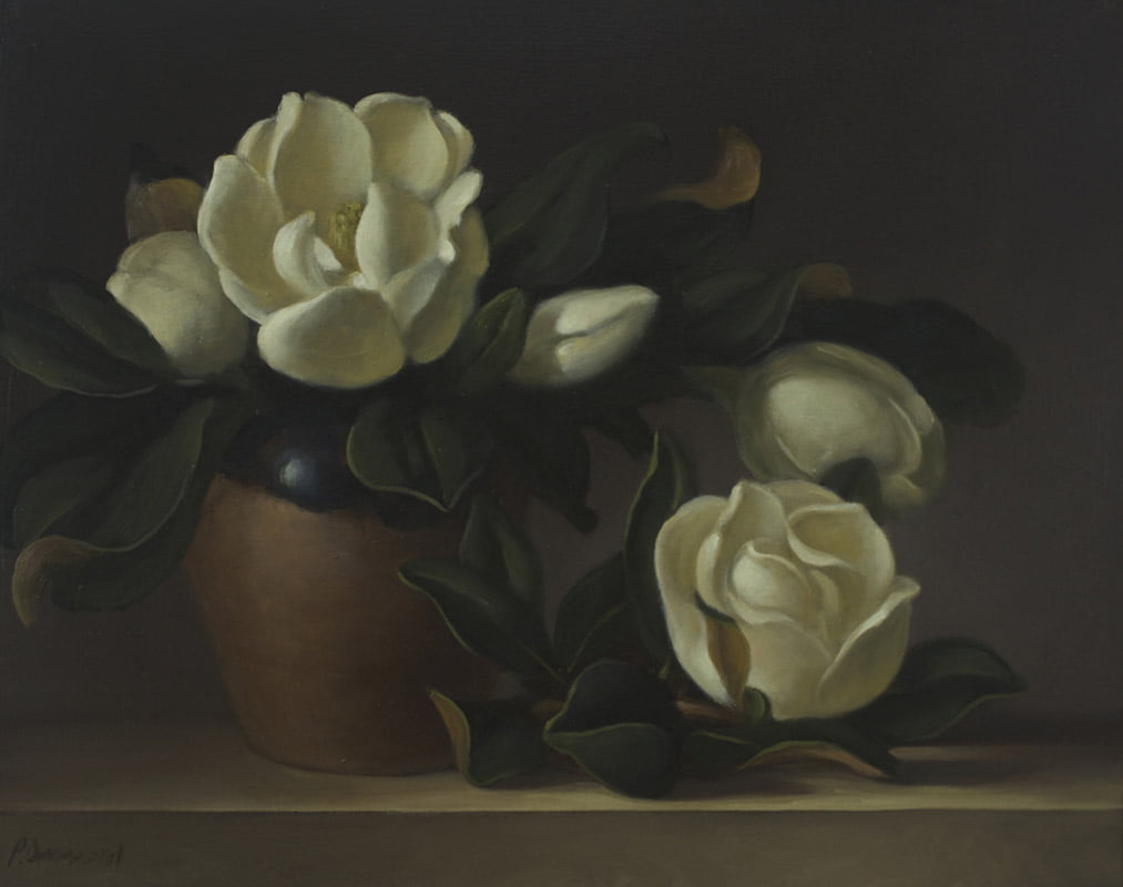 Philip Drummond Magnolias Stilllife Painting