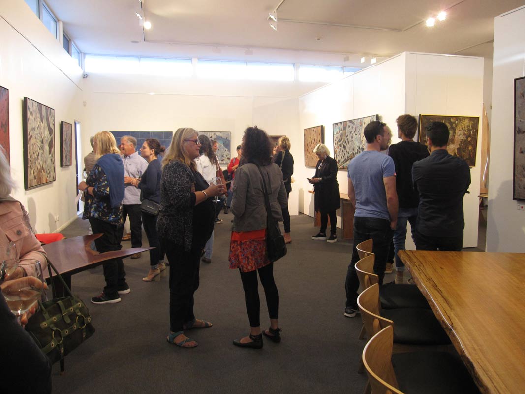 Bec Juniper Exhibition Opening Night Crowd 1