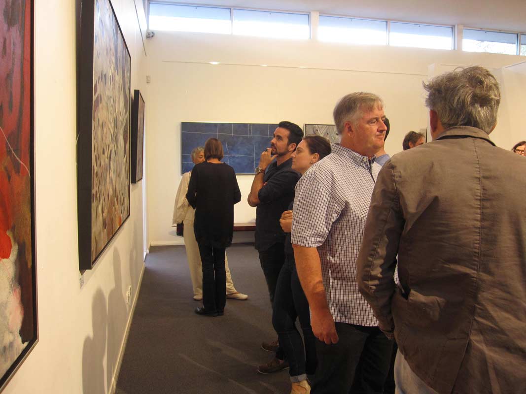 Bec Juniper Exhibition Opening Night Crowd 3