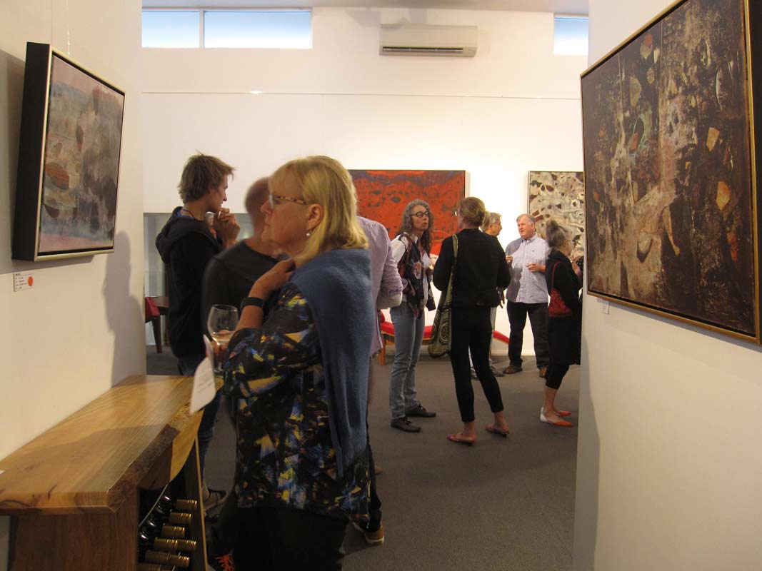 Bec Juniper Exhibition Opening Night Crowd 6