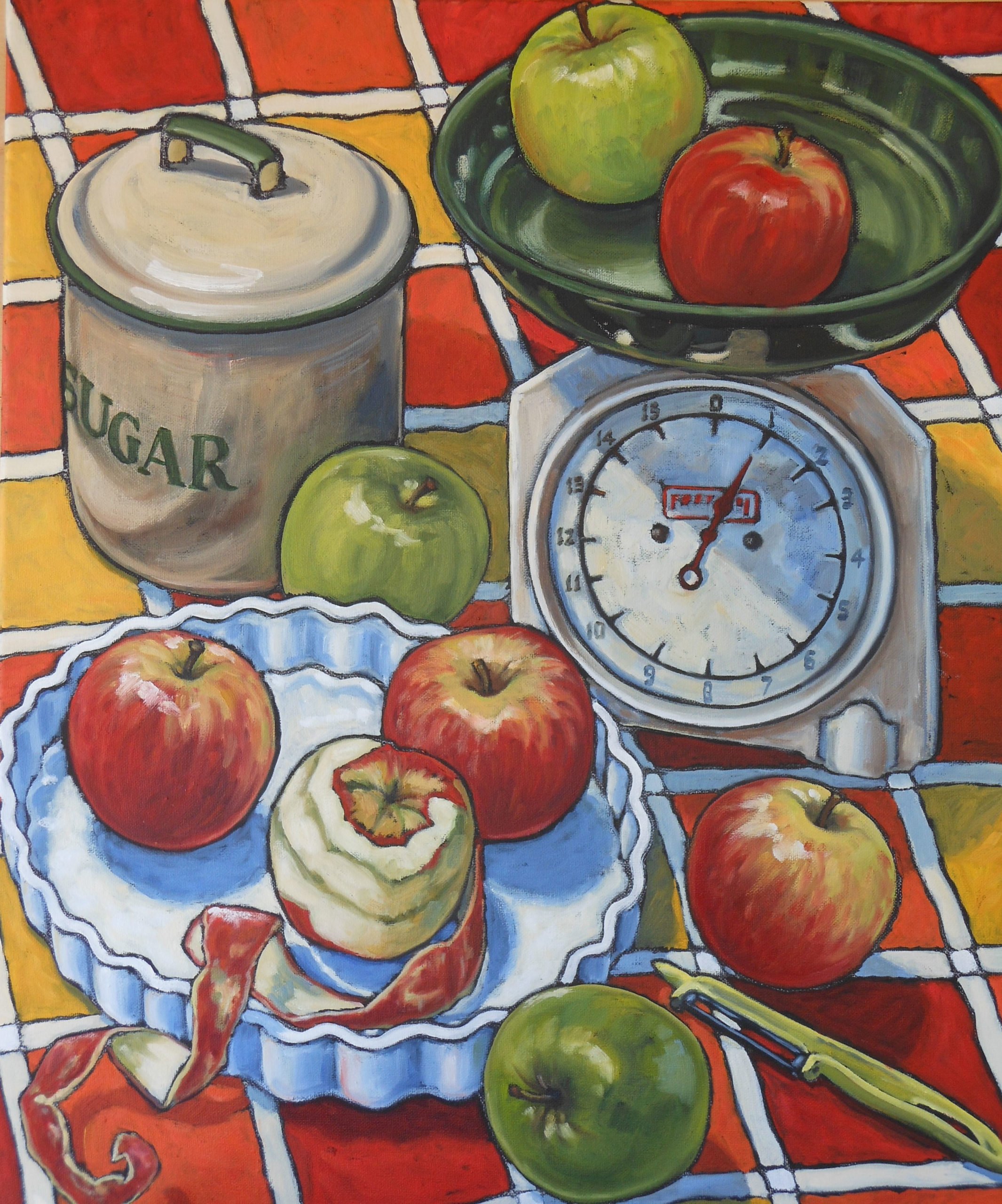 TIN39 Susan Tingay Sweet as Apple 50cmx60cm $750 Susan Tingay - Sweet as Apple