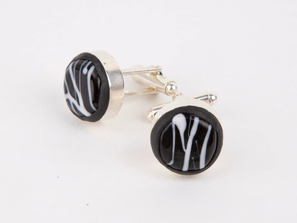 Evelyn Henschke Handmade Glass Cufflinks