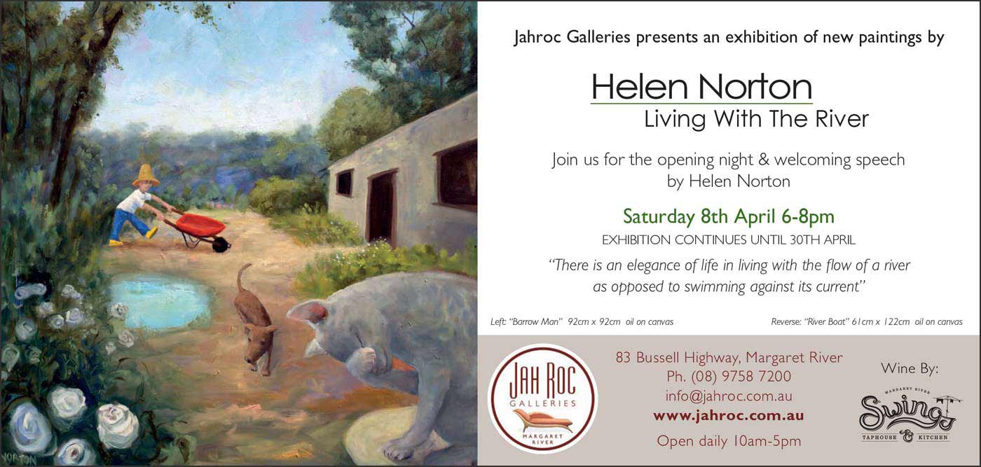 Helen Norton Exhibition Living With The River Flyer Back B