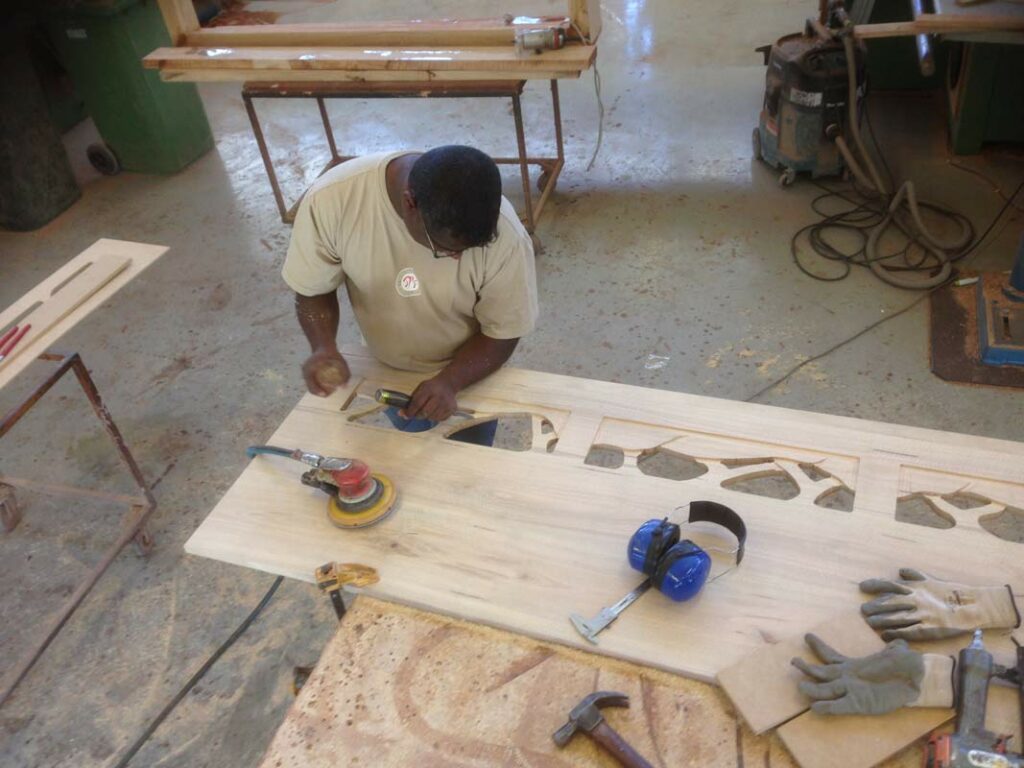 12 Filigree Bed In The Making Carving The Detail