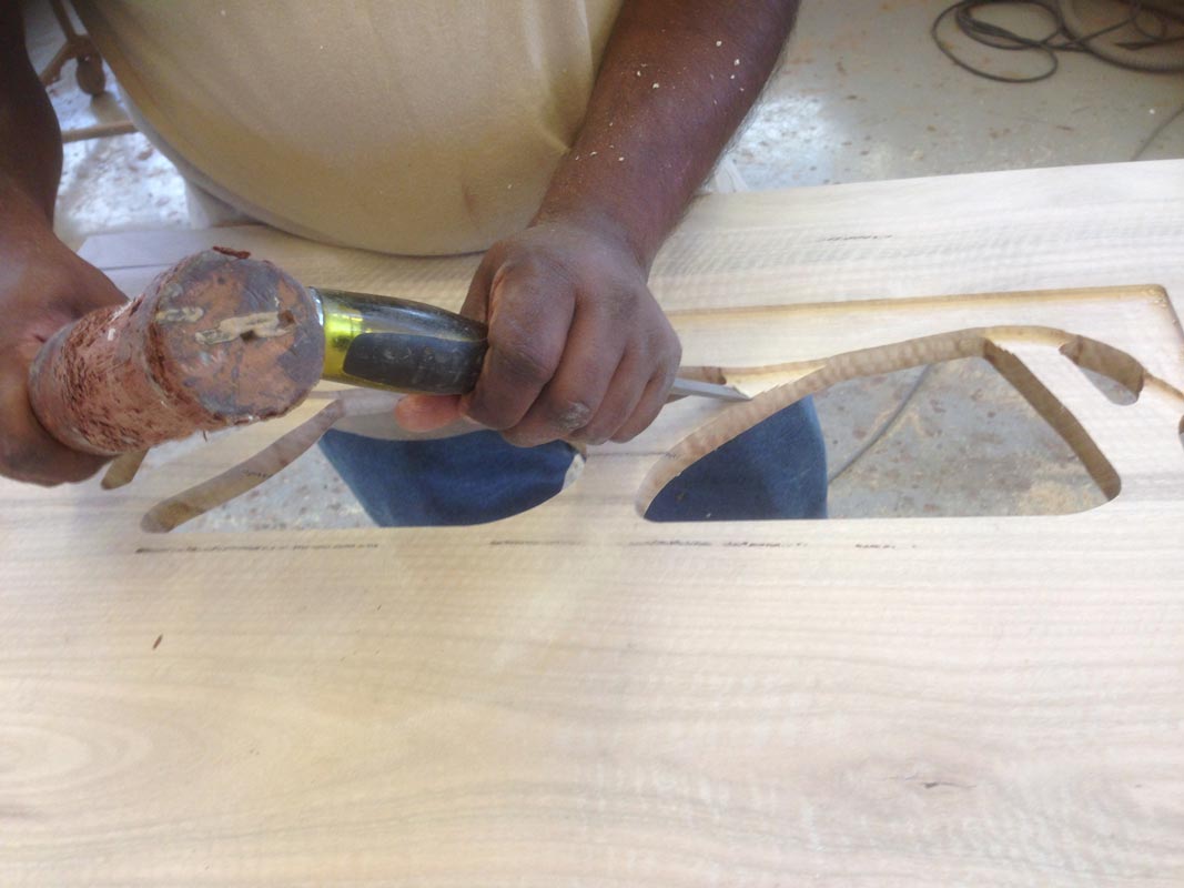 13 Filigree Bed In The Making Carving The Detail