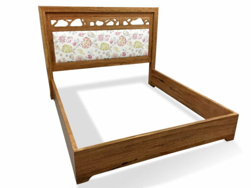 Filigree Bed With Upholstered Headboard