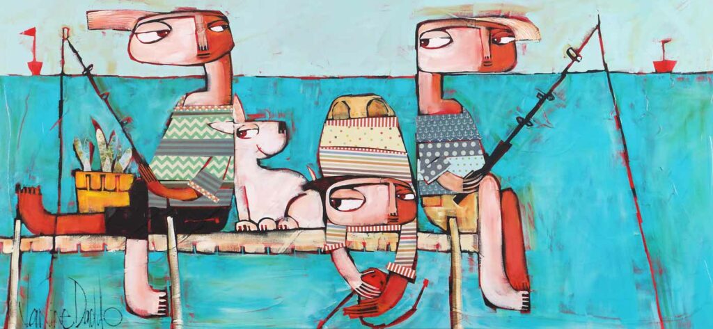 Janine Daddo Betweeen The Buoys Painting