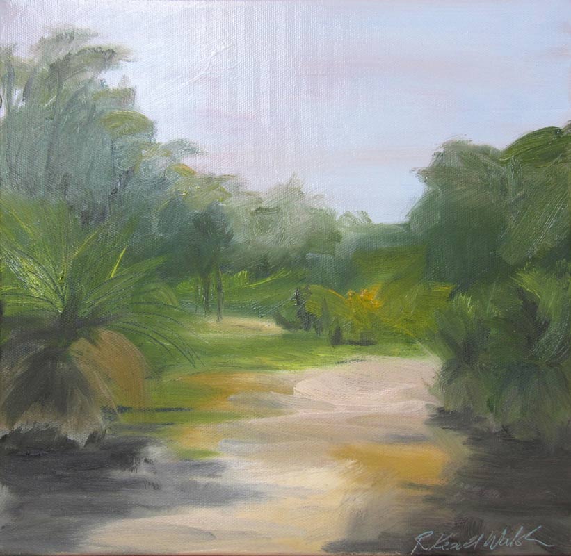 Rowena Keall Walsh Grass Tree Bushland Painting