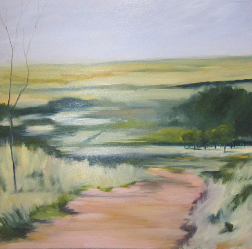 Rowena Keall Walsh Looking Over The Avon Valley Painitng