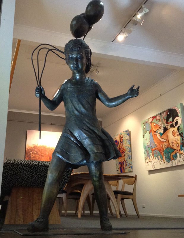 David Bromley Celebration Girl Bronze • JahRoc Galleries