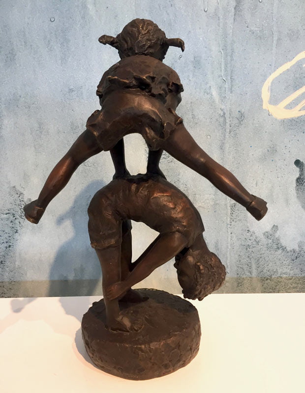 David Bromley Leap Frog Bronze Sculpture • JahRoc Galleries