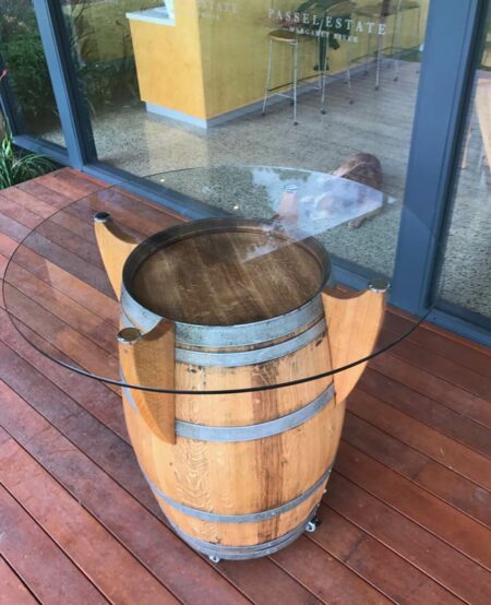 Wine Barrel Bar Table 2