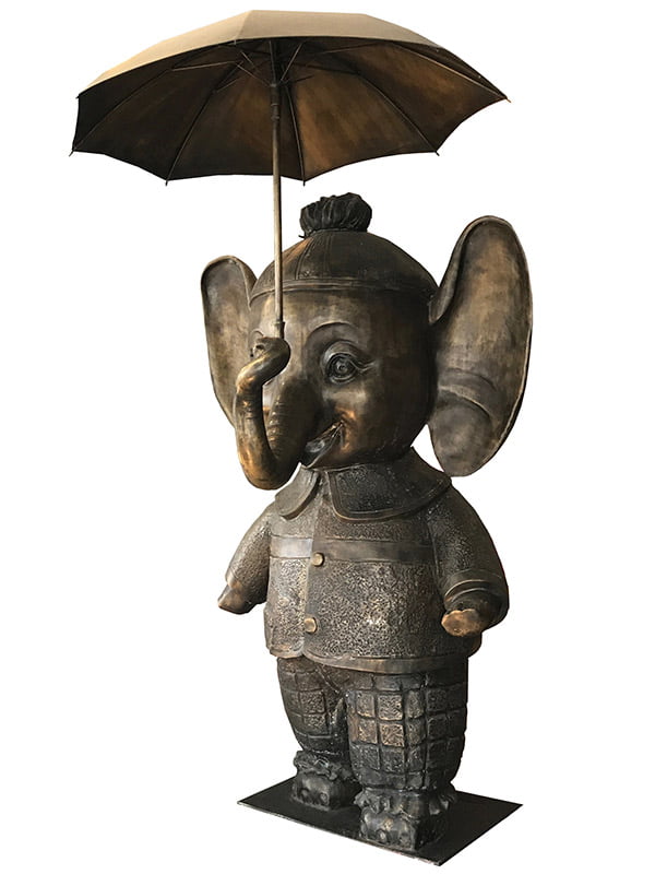 Best Friend Elephant Bronze Large David Bromley Sculpture Best Friend Elephant Bronze Large David Bromley Sculpture