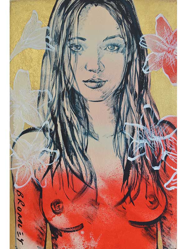 Dbr278 David Bromley Rosie Painting Dbr278 David Bromley Rosie Painting