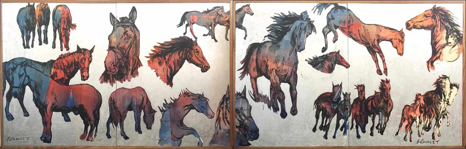 David Bromley Big Horses I Ii Together
