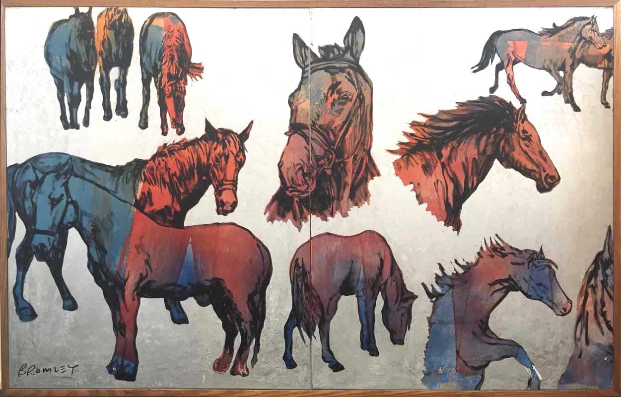 David Bromley Big Horses I • Fine Furniture Design Fine Art