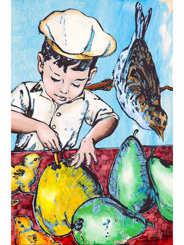 David Bromley The Young Chef Ii Artwork David Bromley The Young Chef Ii Artwork