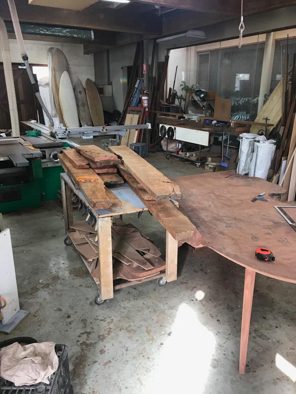 Folded Ranges Burl Desk In The Making 11