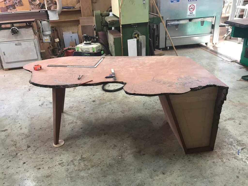 Folded Ranges Burl Desk In The Making 9