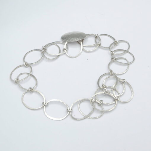 Emma Cotton Up Away Silver Link Necklace