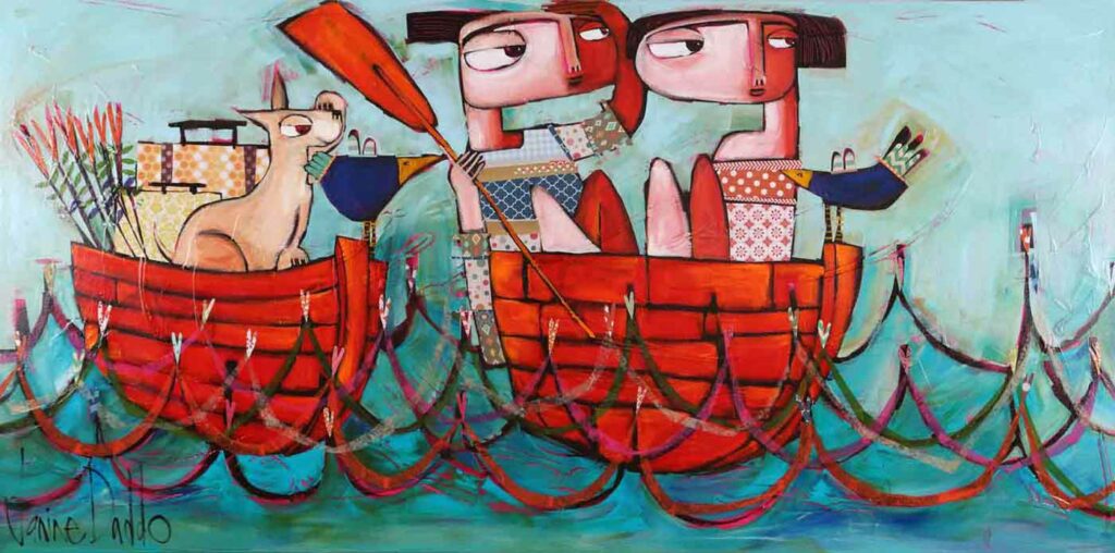 Janine Daddo A Voyage Of Love Painting