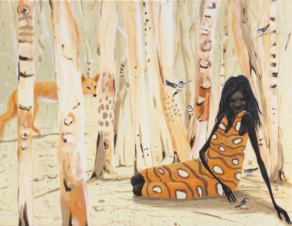 Judy Prosser In The Paperbark Forest Painting 2