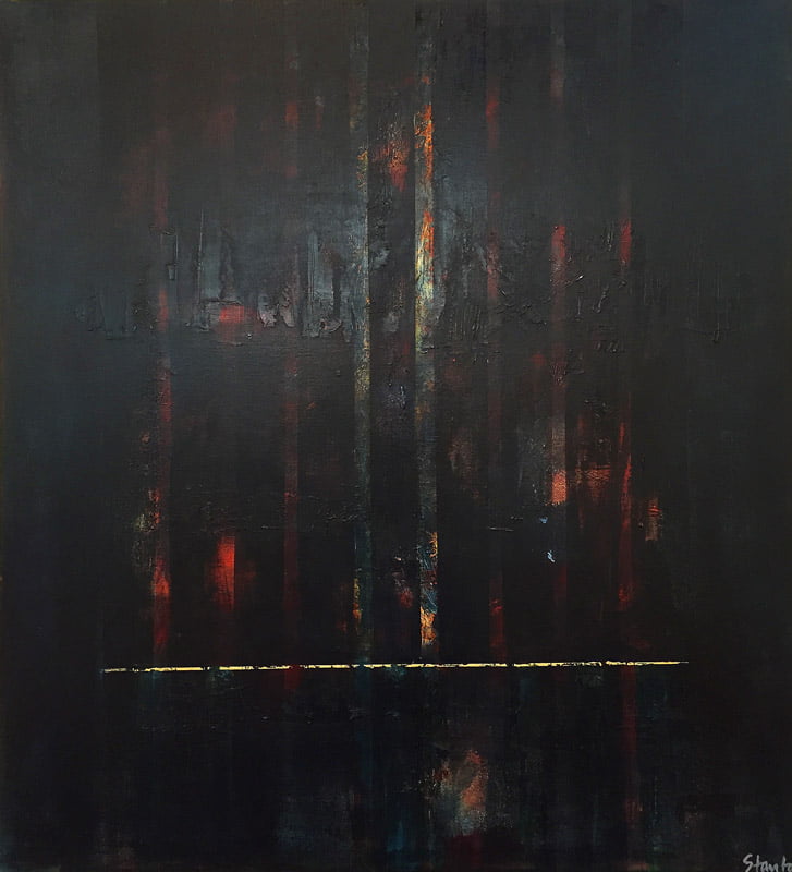Ralph-Stanton Forest Night Painting Ralph Stanton - Forest Night