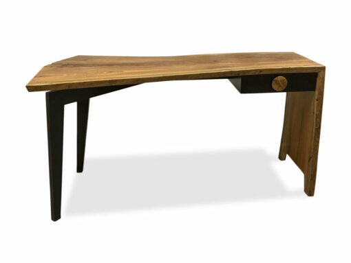 The Cascade Gallery Desk Marri Single Slab Front