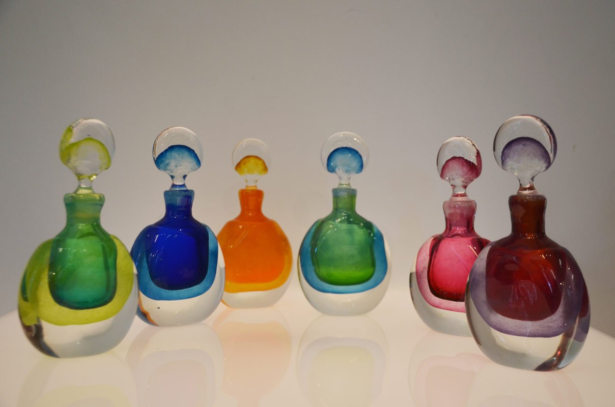 glass perfume bottles