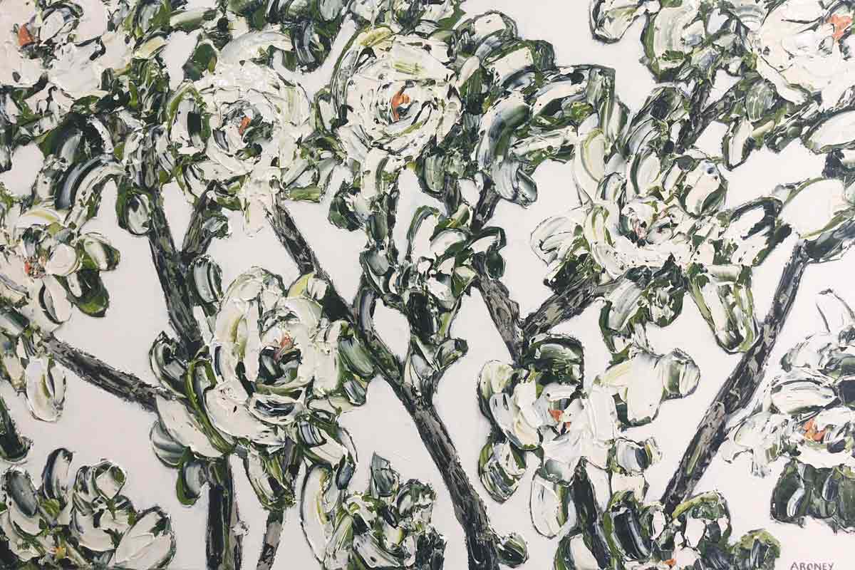 Felicia Aroney White Gardenias painting felicia aroney white gardenias painting