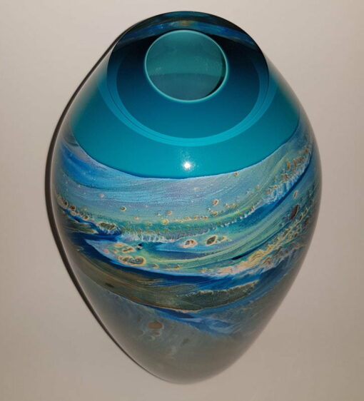 Rick Cook Ningaloo Series Dreaming Glass Vase
