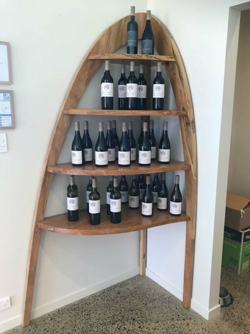 Passel Estate Corner Wine Display Shelves 2