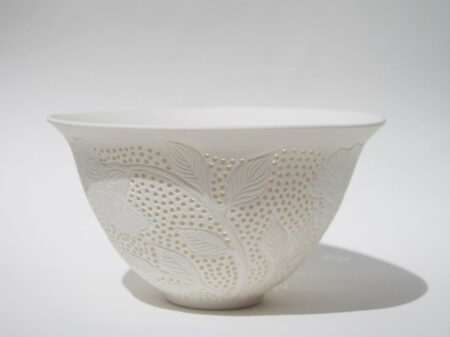 Dariya Gratte Pierced Flower Bowl Large Ceramic Vase