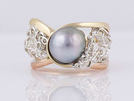 Gemma Baker Intrinsic Knitted Pearl Ring