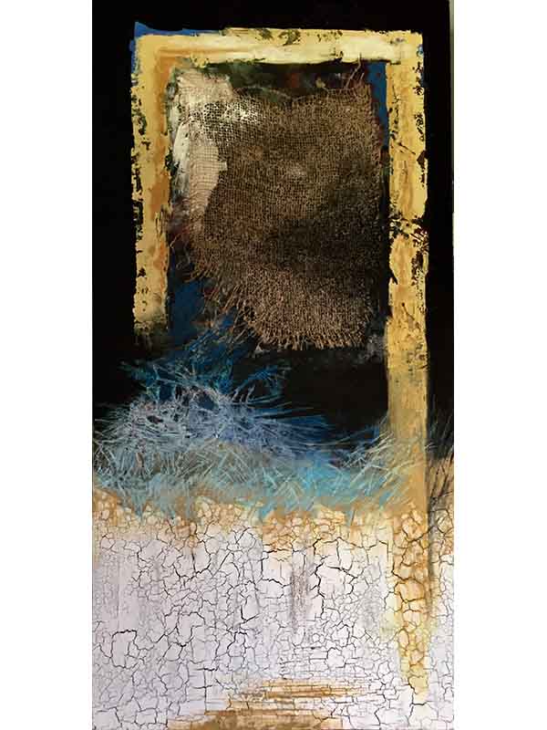 Astrid Dahl Through The Window Desert Breezes Blow Painting Astrid Dahl - Through The Window Desert Breezes Blow