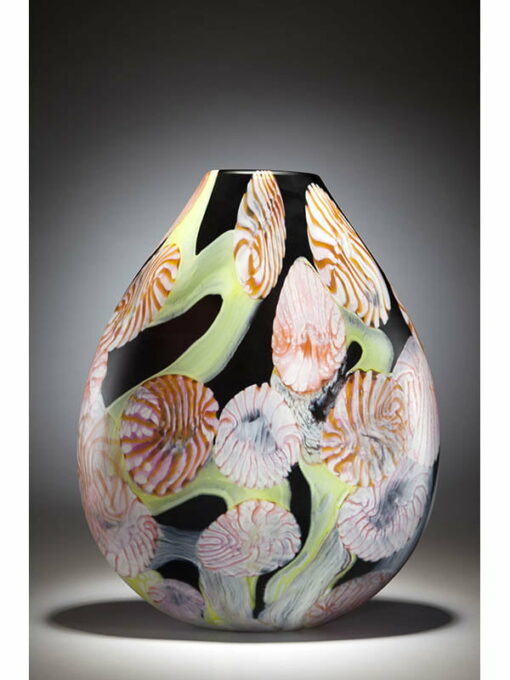 Grant Donaldson Night Garden Glass Vase Front