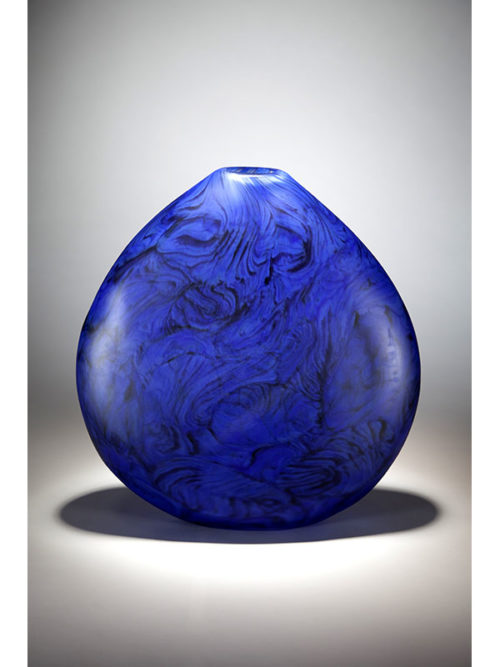 grant donladson lapis blue glass vase