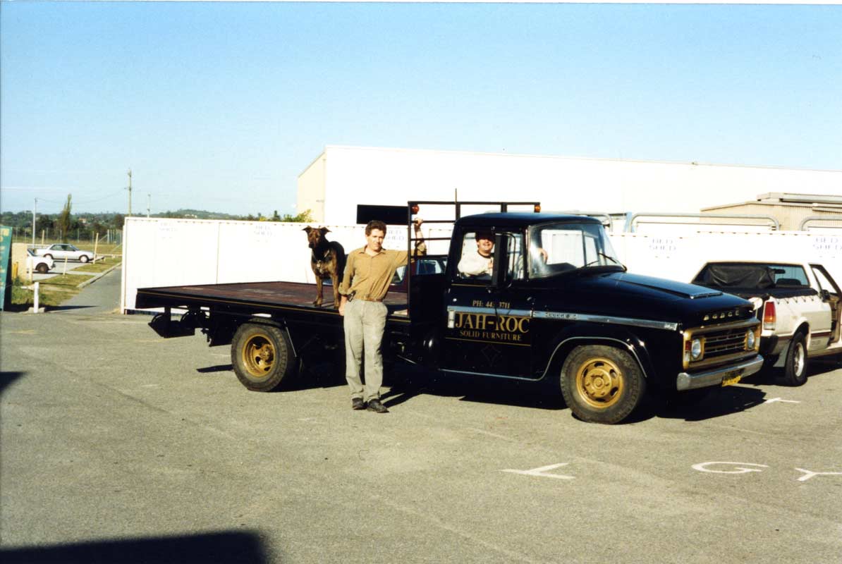 Jahroc Story So Far Gary And David With Bessie Truck And Jack Dog