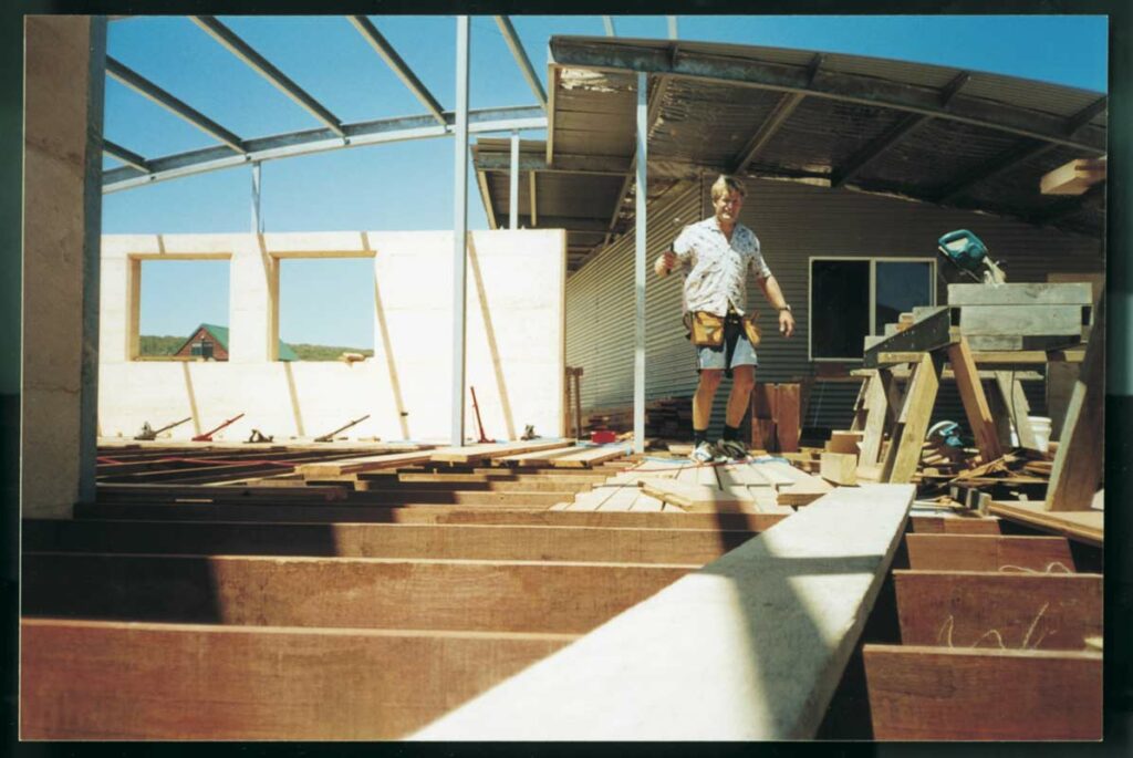 Jahroc Story So Far Gary Working On Gnarabup House