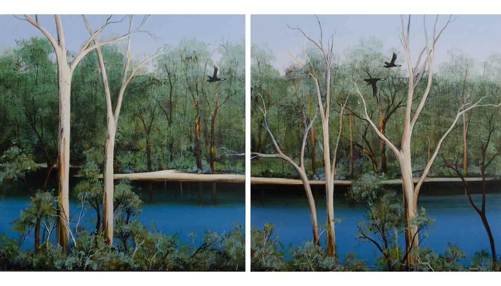 Ingrid Windram Flight Along The Blackwood Painting