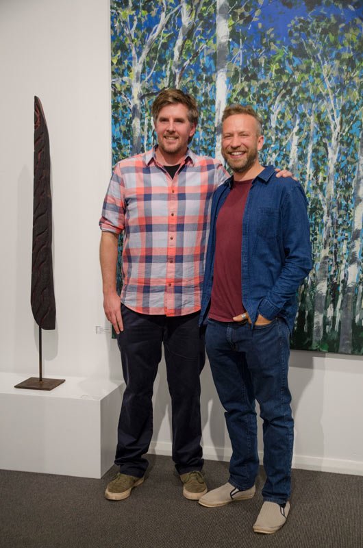 On Location Exhibition Opening Night Stuart Mcmilland And Joe Webster 2