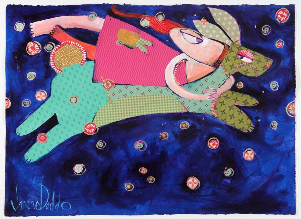 Janine Daddo Starry Night Adventure Bound Painting